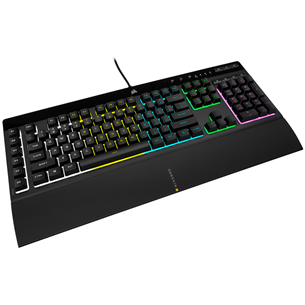 Corsair K55 PRO Rubber Dome, SWE, must - Klaviatuur