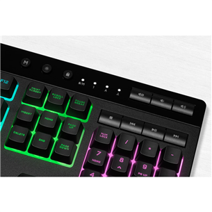 Keyboard Corsair K55 RGB PRO Rubber Dome (ENG)