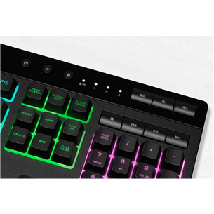 Corsair K55 PRO, ENG, must - Klaviatuur