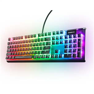 SteelSeries PrismCAPS, SWE, must - Klaviatuuri nupud