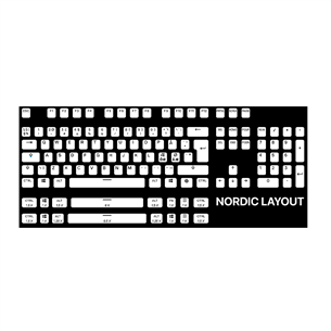 SteelSeries PrismCAPS, SWE, valge - Klaviatuuri nupud