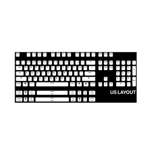 SteelSeries PrismCAPS, US, белый - Колпачки клавиш для клавиатуры