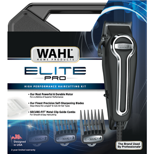 Wahl Elite Pro, 1-25 мм, черный - Машинка для стрижки волос