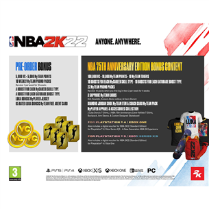 Xbox One mäng NBA 2K22 75th Anniversary Edition