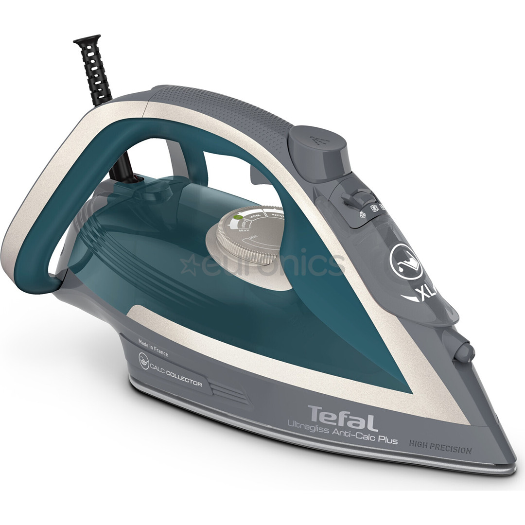 Tefal Ultragliss Plus, 2800 Вт, белый/серый/зеленый - Паровой утюг