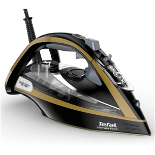 Tefal Ultimate Pure, 3000 W, black/gold -  Steam iron