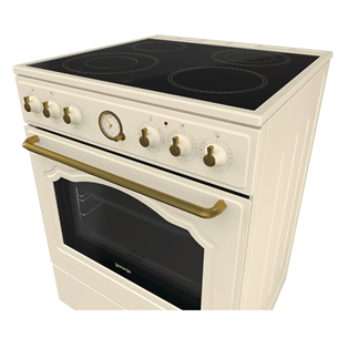 Gorenje, 71 L, beige - Freestanding Ceramic Cooker