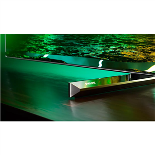 Philips OLED 4K UHD, 55'', боковые ножки, серебристый - Телевизор