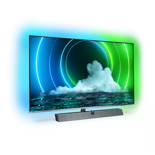 Philips PML9636, 65", 4K UHD, MiniLED, jalg keskel, hall - Teler