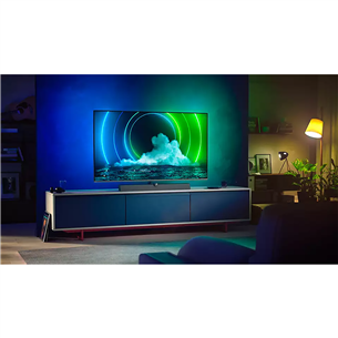Philips MiniLED 4K UHD, 65", central stand, gray - TV
