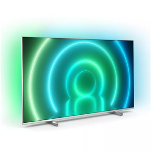 Philips LCD 4K UHD 50", боковые ножки, серебристый - Телевизор