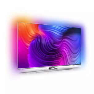 Philips LCD 4K UHD, 50", центральная подставка, серебристый - Телевизор