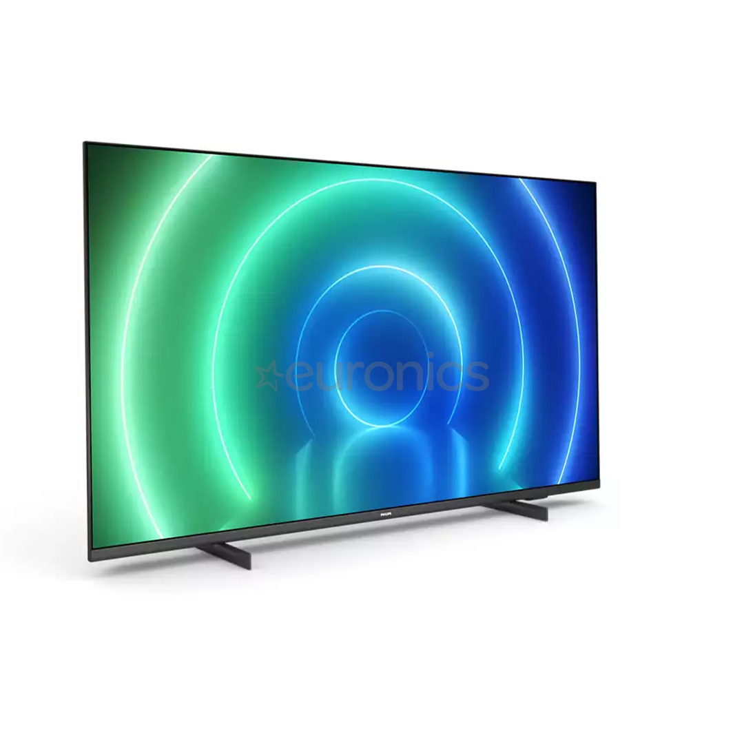 Philips PUS7506, 65", 4K UHD, LED LCD, feet stand, black - TV