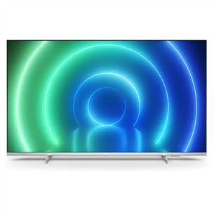 Philips LCD 4K UHD 55", feet stand, silver - TV