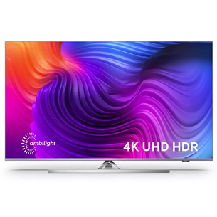 Philips LCD 4K UHD, 43", central stand, silver - TV 43PUS8506/12