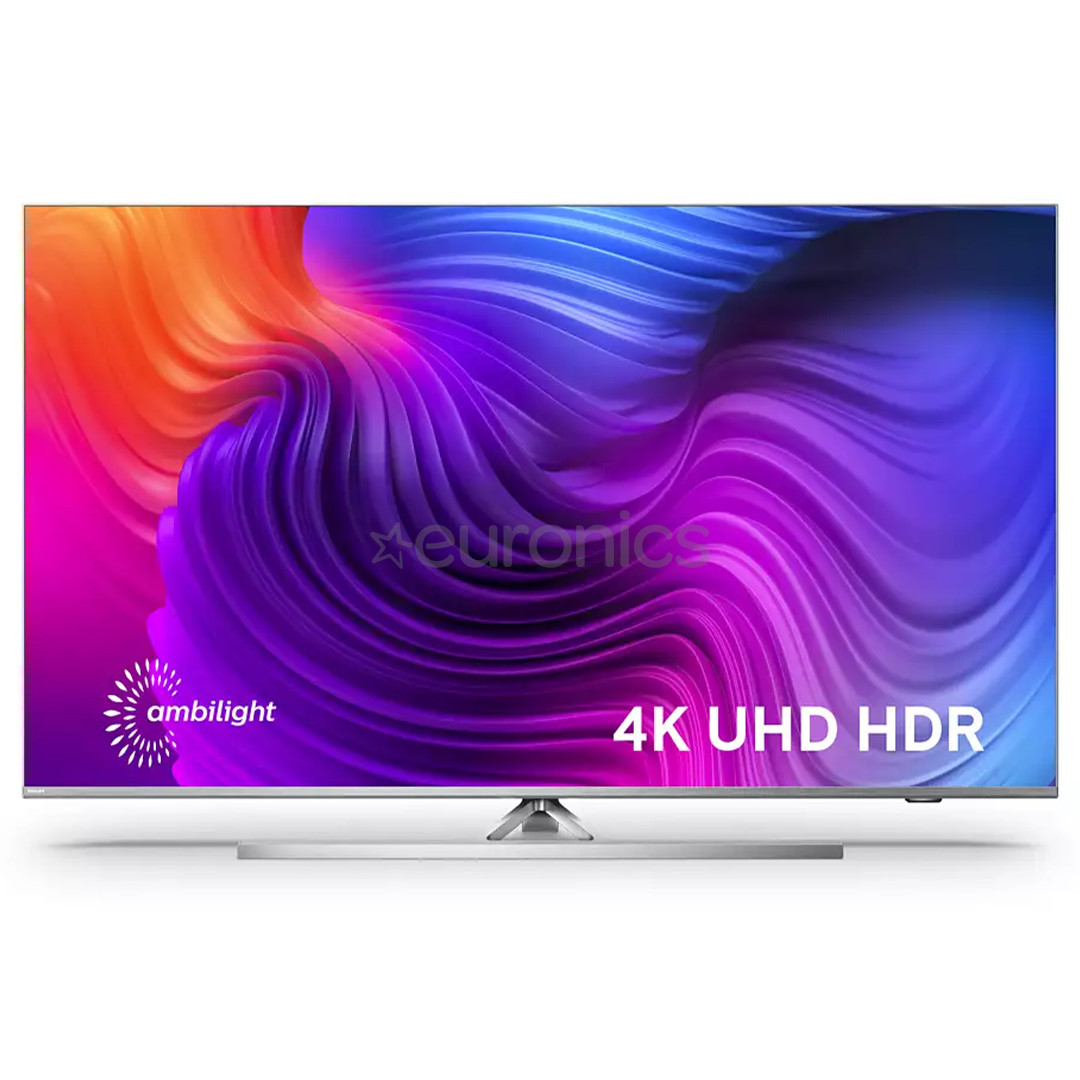 Philips Performance Series PUS8506, 65", 4K UHD, LED LCD, jalg keskel, hõbedane - Teler