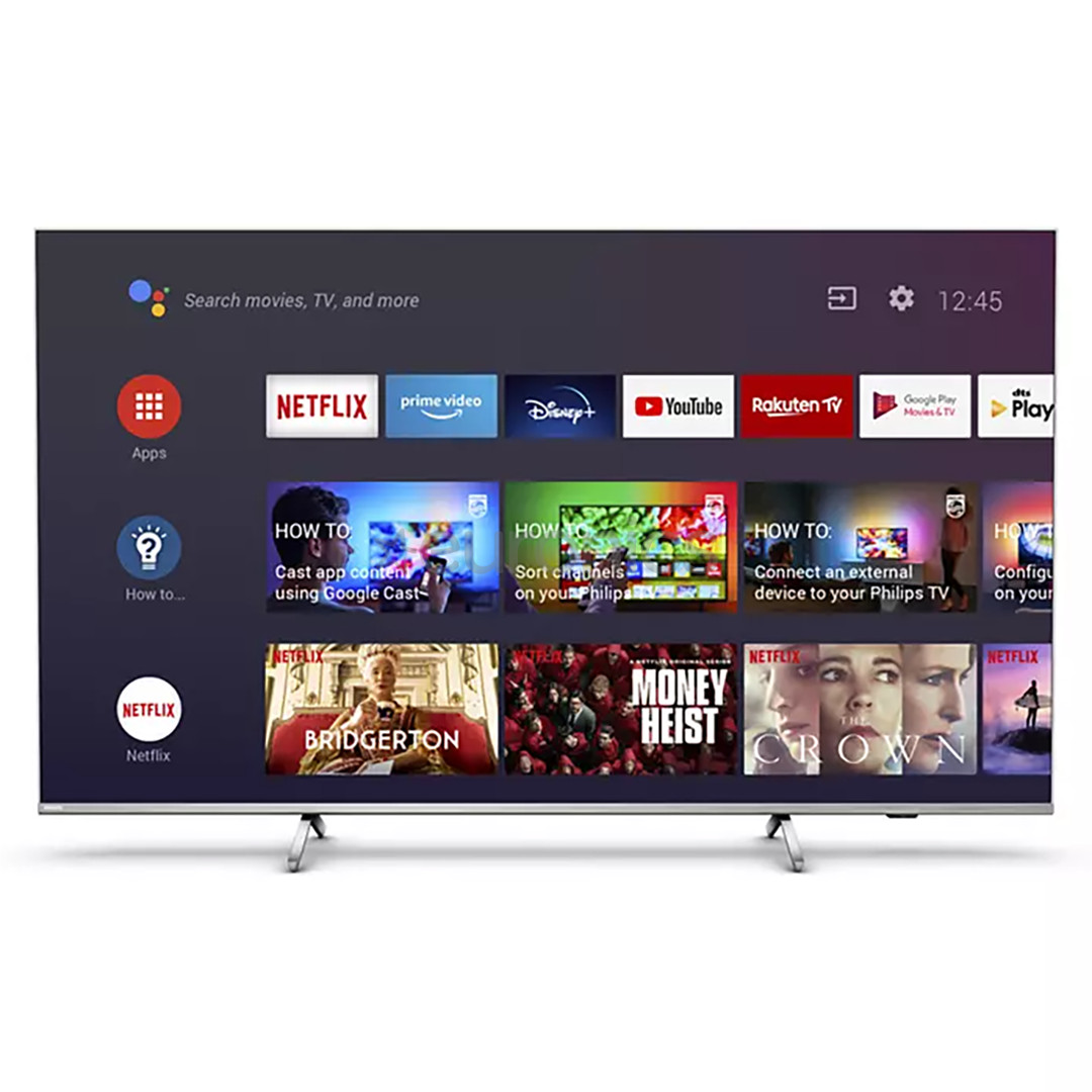 Philips PUS8506, 75", 4K UHD, LED LCD, feet stand, silver - TV