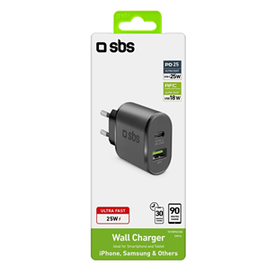 Устройство для быстрой зарядки USB-C SBS (25 Вт)