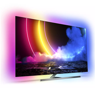 Philips OLED 4K UHD, 55'', jalg keskel, hall - Teler