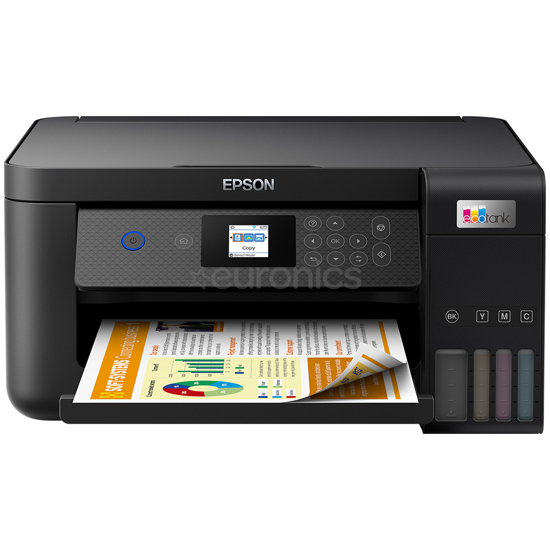 Epson L4260, WiFi, dupleks, must - Multifunktsionaalne värvi-tindiprinter