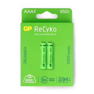 Rechargeable batteries GP 2x AAA (950 mAh) 353399