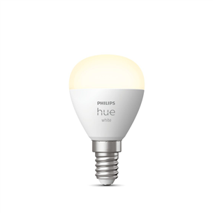 Philips Hue White, läikiv, P45, E14, valge - Nutivalgusti