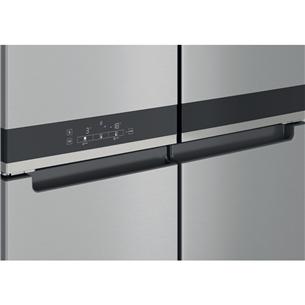 Whirlpool, NoFrost, 594 L, height 188 cm, stainless steel - SBS Refrigerator