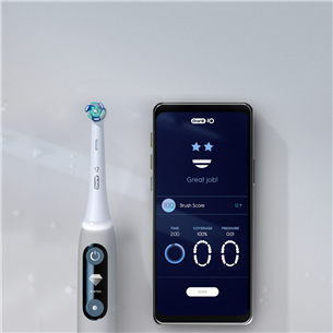 Braun Oral-B iO 8, футляр, белый/черный - Электрическая зубная щетка