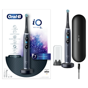 Braun Oral-B iO 9, travel case, black/grey - Electric toothbrush IO9BLACK