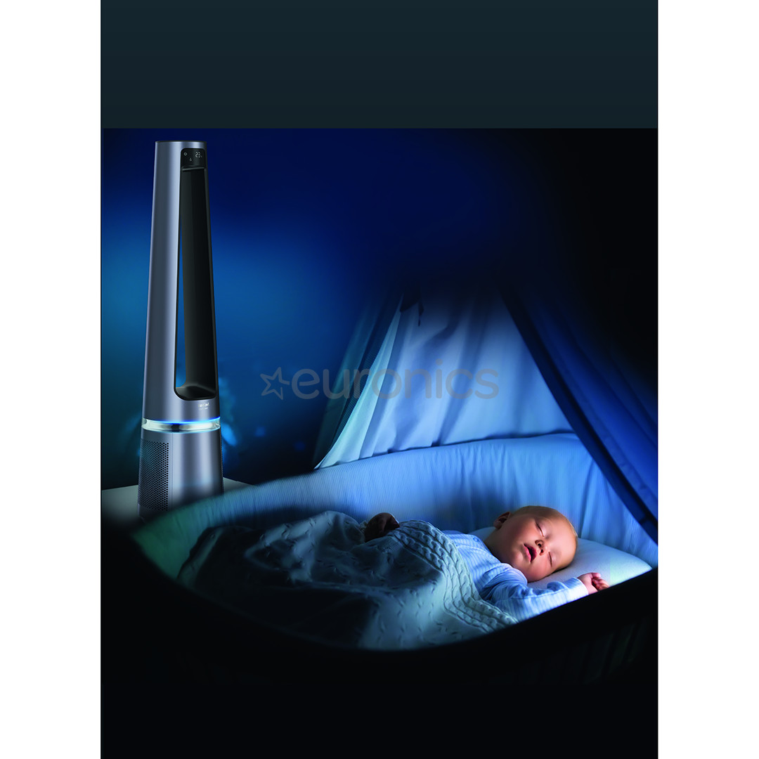 Tefal Eclipse 2in1, 120 м³/ч, серый - Очиститель воздуха и вентилятор