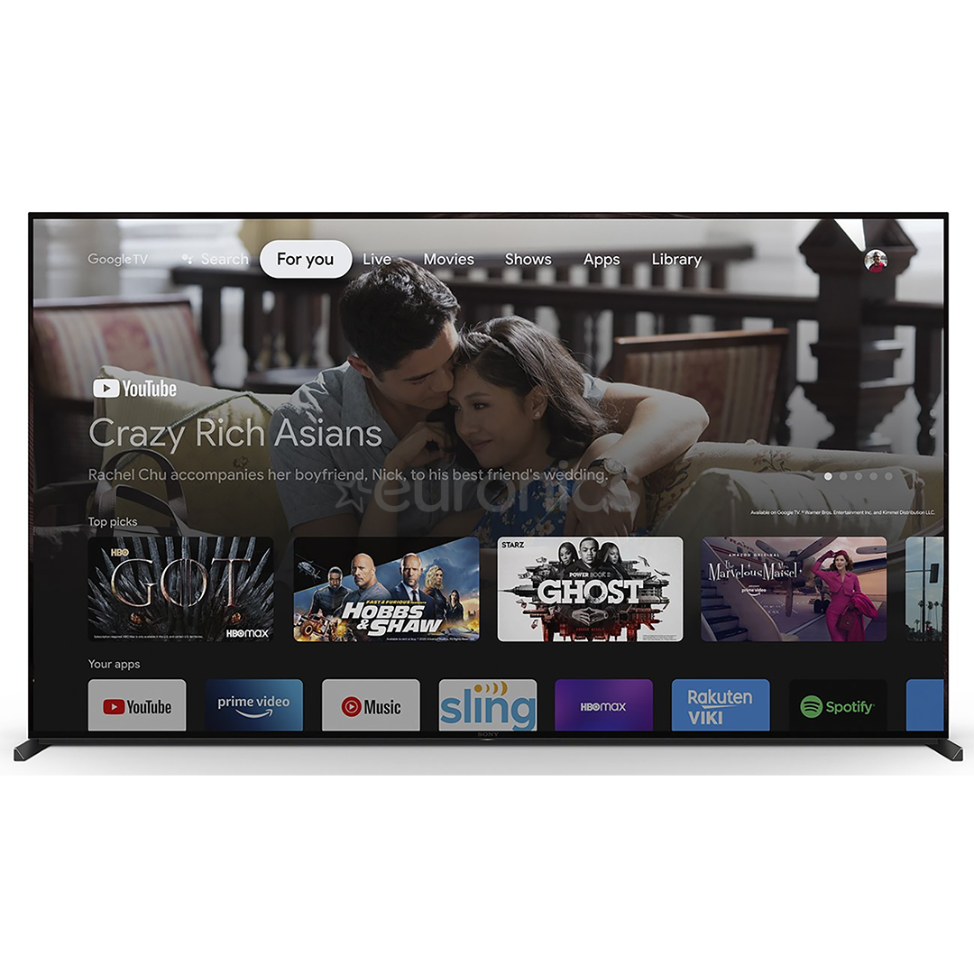 Sony Bravia LCD 4K UHD, 65", feet stand, black - TV
