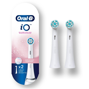 Braun Oral-B iO Gentle Care, 2 tk, valge - Lisaharjad Braun Oral-B iO elektrilisele hambaharjale IO2WHITE