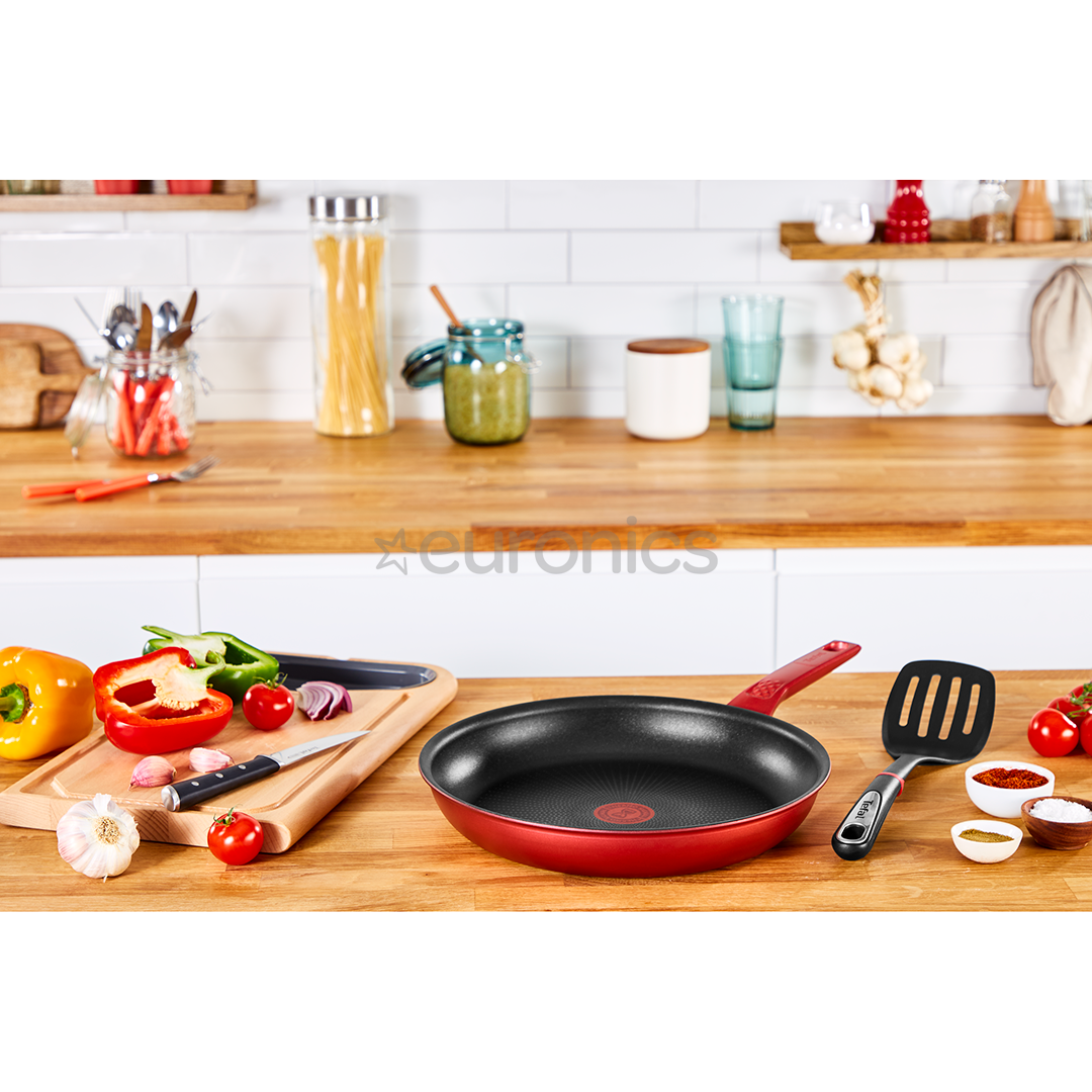 Tefal Daily Chef, диаметр 28 см, красный/черный - Сковорода