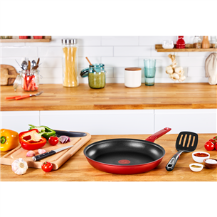 Tefal Daily Chef, диаметр 22/28 см, красный/черный - Комплект сковородок