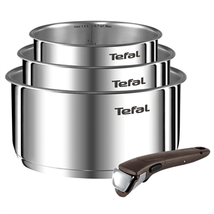 Tefal Ingenio Emotion, diameter 16/18/20 cm, inox - Saucepan set + handle
