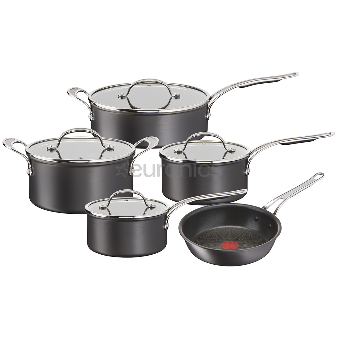 Tefal Jamie Oliver Cook's Classics, 9 предметов, серый - Комплект кастрюль и сковородок