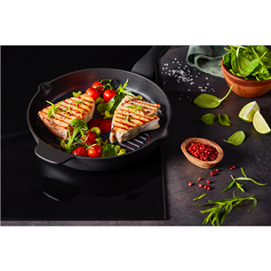 Tefal Natural On, diameter 26 cm, dark grey - Grill frypan