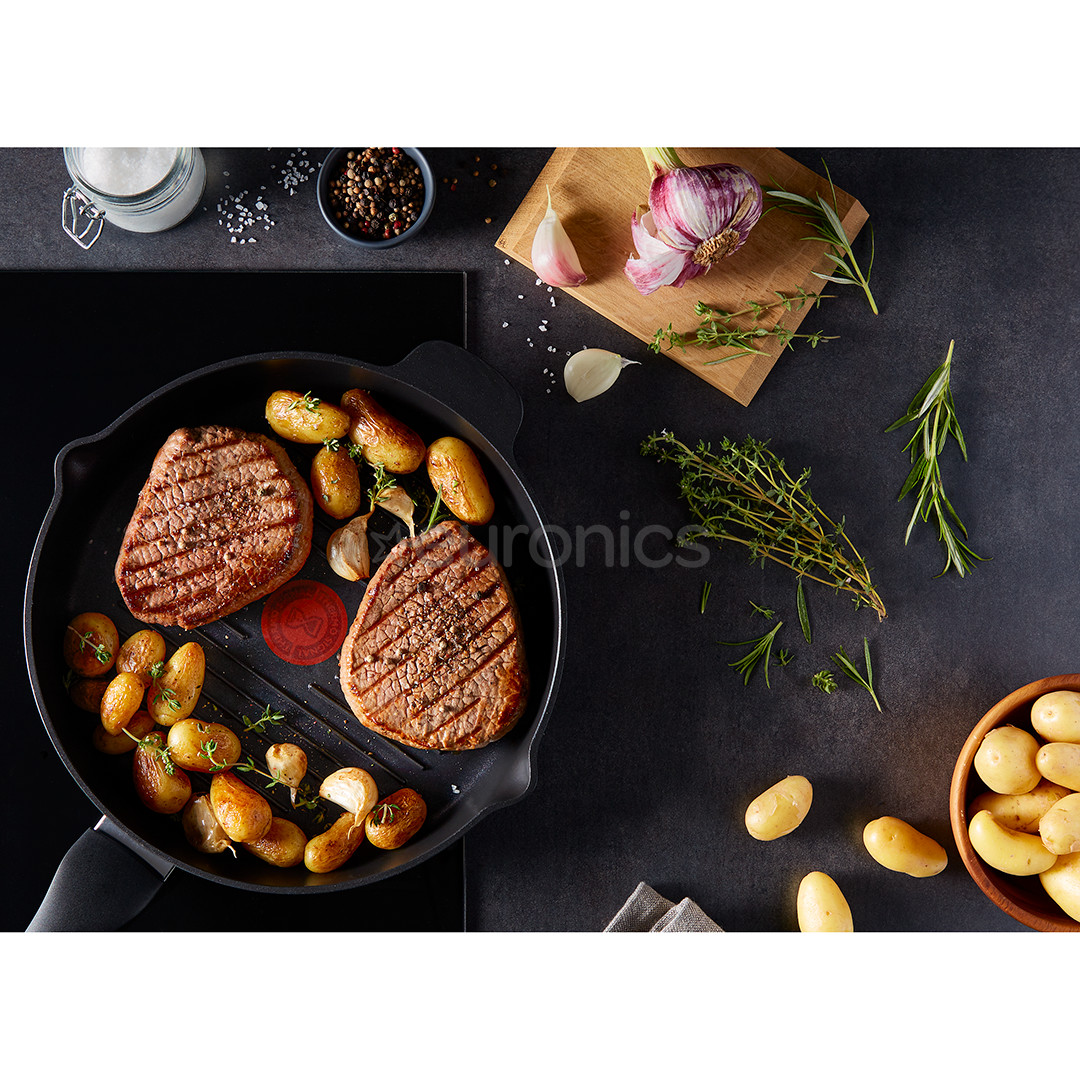 Tefal Ultimate, диаметр 26 см, черный - Сковорода-гриль