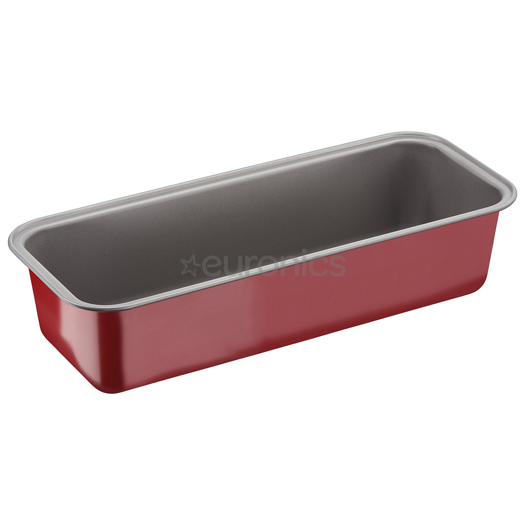 Tefal Delibake, lenght 30 cm , grey/red - Cake tin