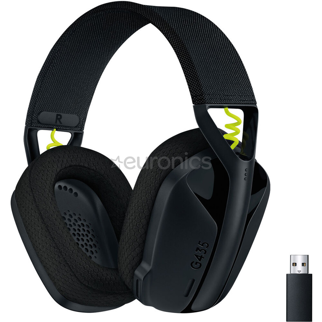 Logitech G435 Lightspeed, black - Gaming Wireless Headset