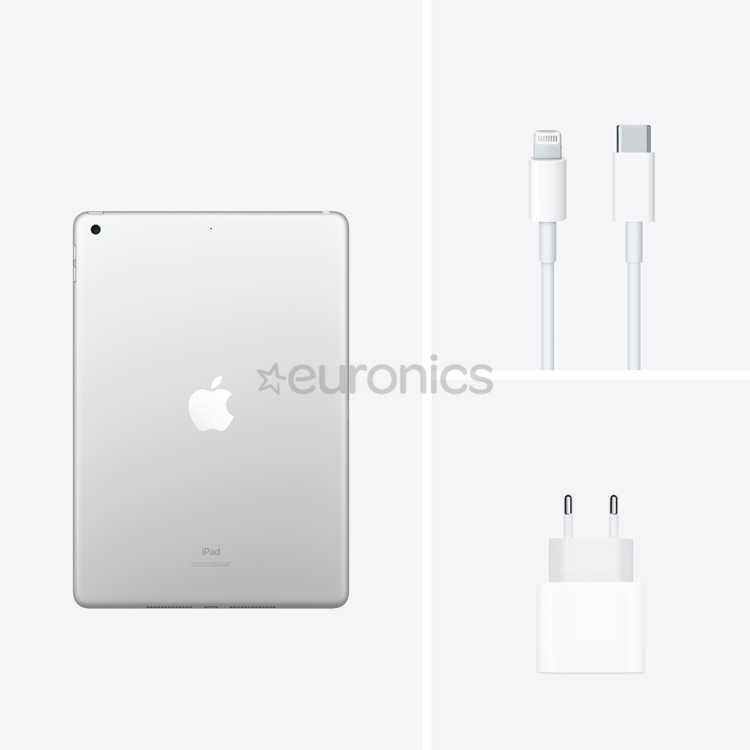Apple iPad (2021), 10,2", 256 ГБ, WiFi, серебристый - Планшет