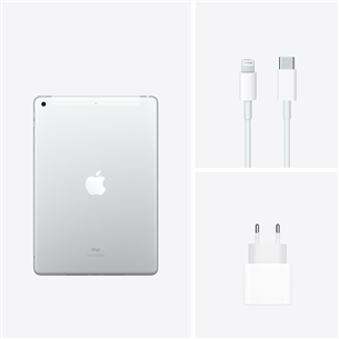 Apple iPad (2021), 10,2",  64 GB, WiFi + LTE, hõbedane - Tahvelarvuti