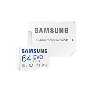 Micro SDXC card Samsung EVO Plus 2021 + SD adapter (64GB)