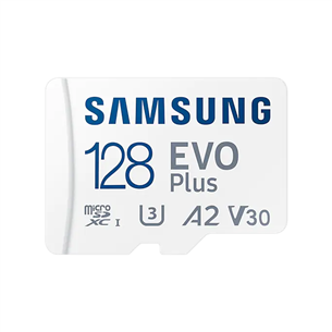 Micro SDXC mälukaart Samsung EVO Plus 2021  + SD adapter (128GB)