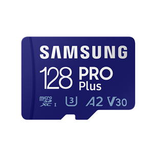 Micro SDXC mälukaart Samsung PRO Plus 2021 + SD adapter (128 GB)