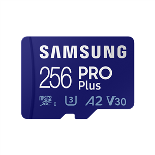 Карта памяти Micro SDXC Samsung PRO Plus 2021 + SD-адаптер (256 ГБ)