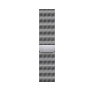 Replacement strap Apple Watch 45mm Silver Milanese Loop