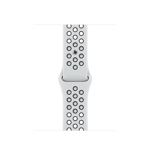 Vahetusrihm Apple Watch 41mm Pure Platinum/Black Nike Sport Band - Regular