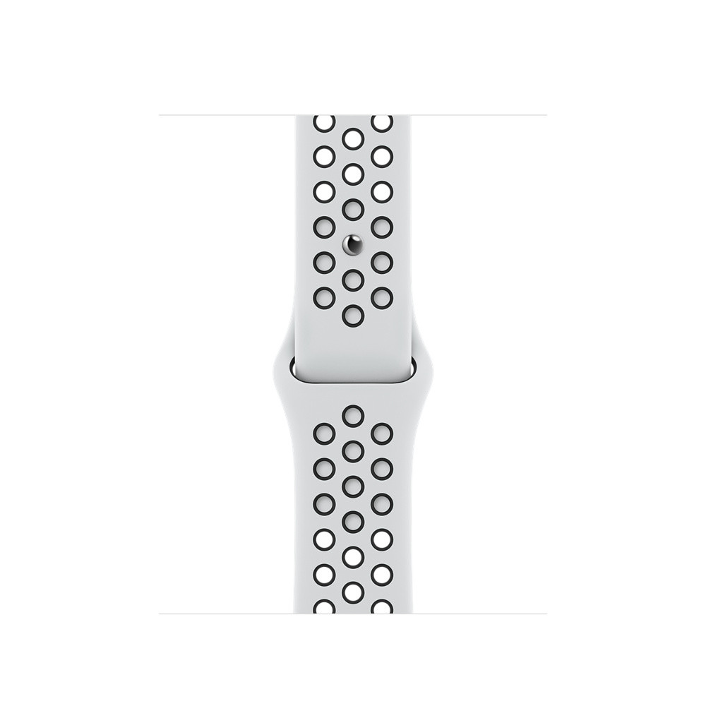 Vahetusrihm Apple Watch 41mm Pure Platinum/Black Nike Sport Band - Regular