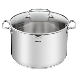 Tefal Duetto+, диаметр 28 см, серый - Кастрюля с крышкой